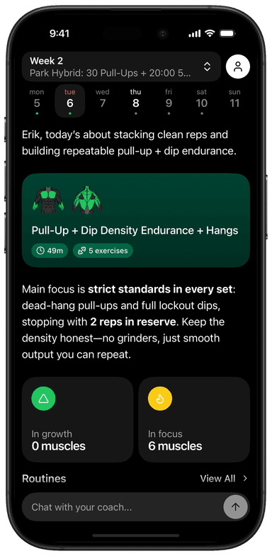 AI coaching dashboard