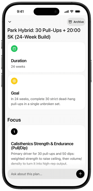 Training program phases