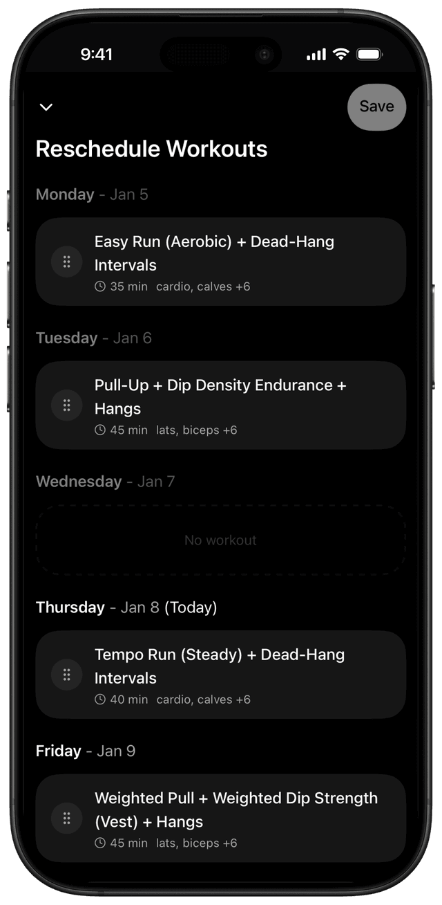 Adaptive scheduling